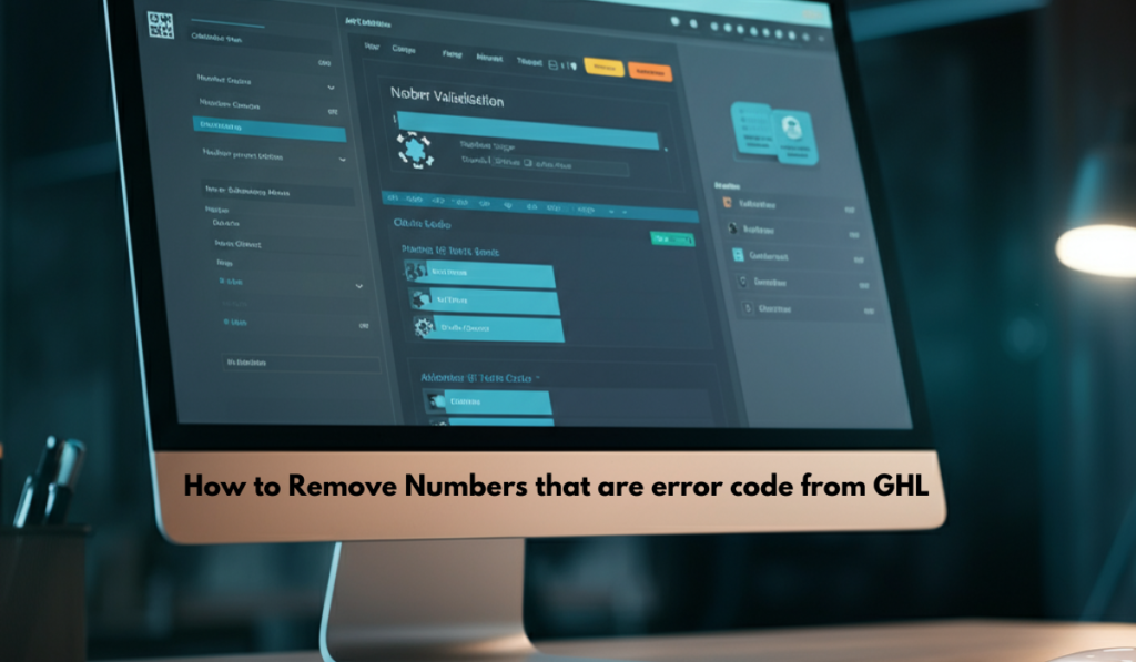 How to Remove Numbers that are error code from GHL